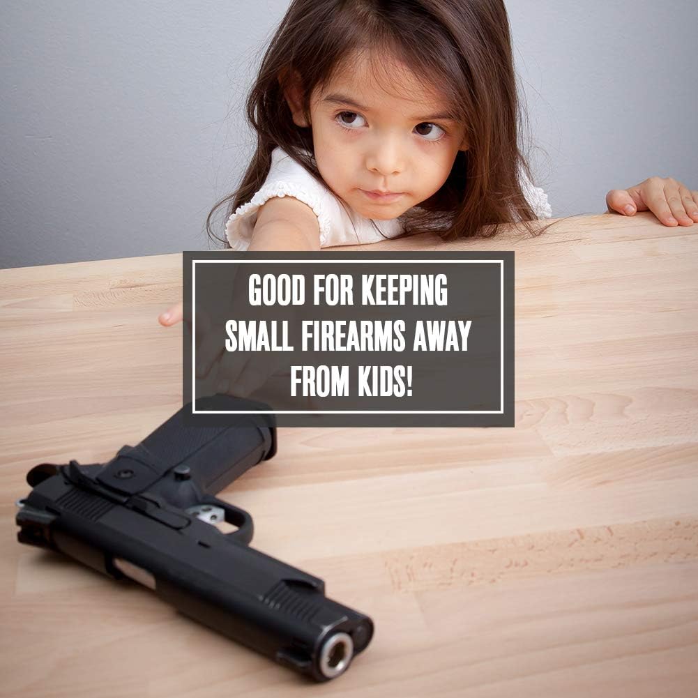 RPNB Mounted Firearm Safety Device with Auto Open Lid Biometric Fingerprint Lock Handgun Security Safe Gun Safe : Sports & Outdoors