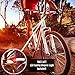 Mini Bike Pump Portable: Presta and Schrader: Road, Mountain, and BMX Hand Pump with Mounting Bracket, Sports Needle, and LED Bike Light 120 PSI By Genius Pump