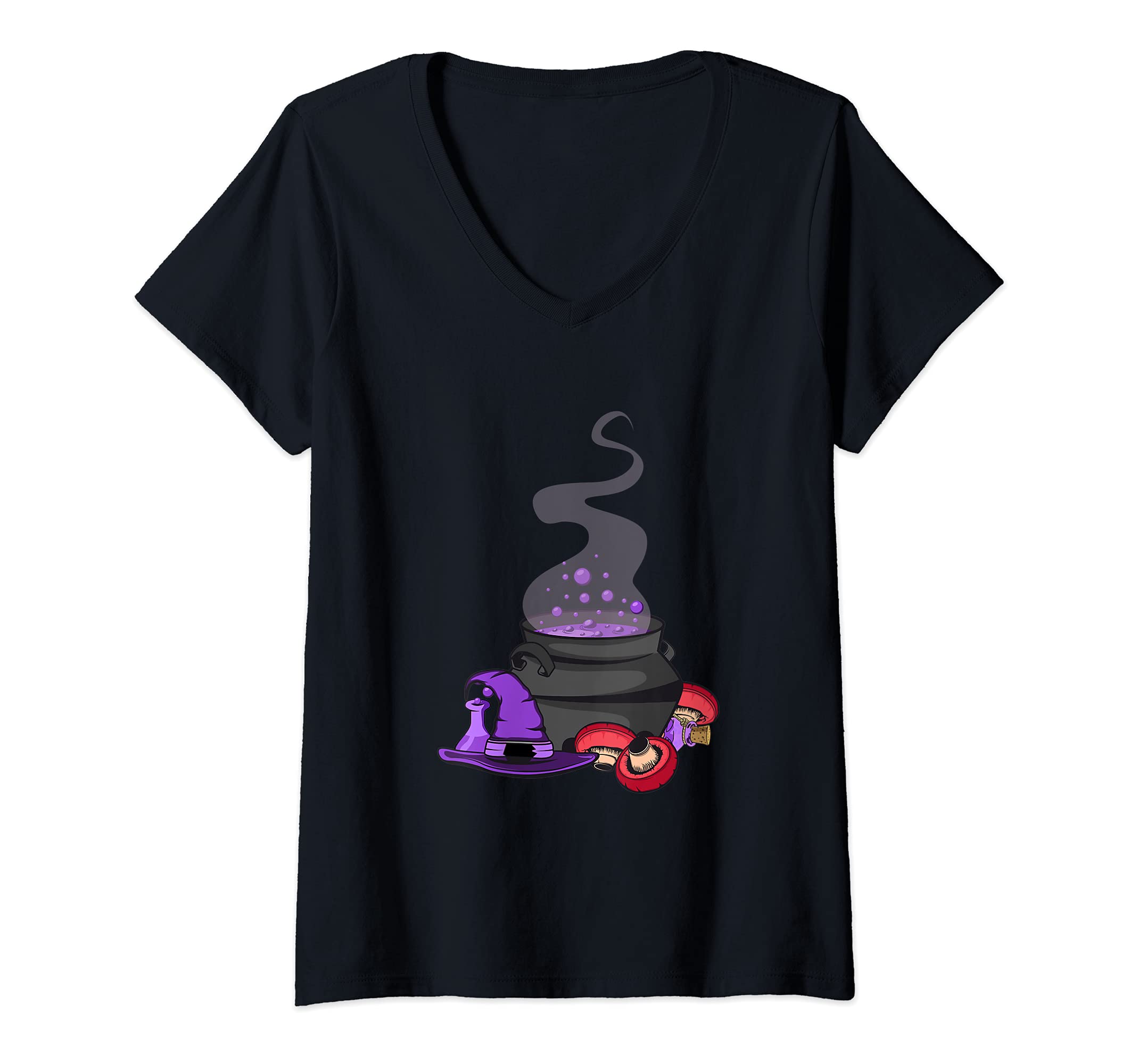 Womens Magic Massachusetts Girl Magician V-Neck T-Shirt