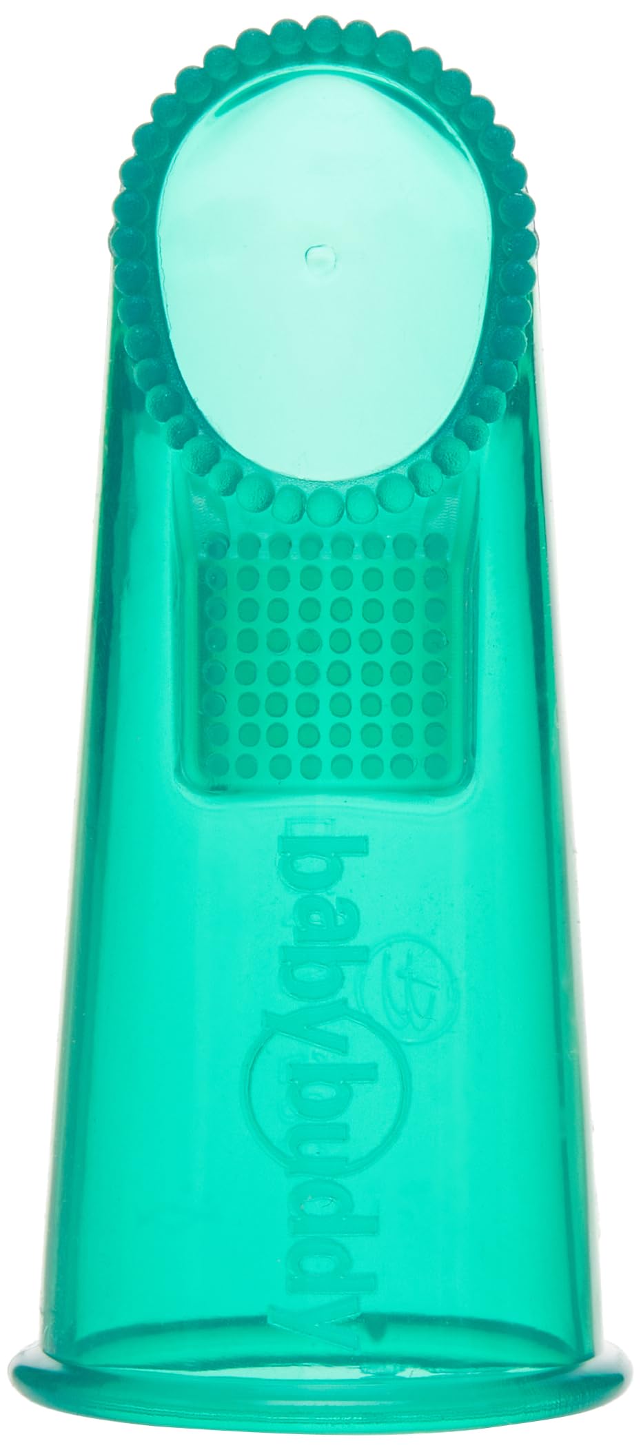 Brilliant Wipe N Brush by Baby Buddy, Silicone Toothbrush, Cleaner for Infants 4-16 Months Old, Use With Dental Wipe, Infant Oral Cleaning Products, Baby Registry Must Haves, Travel Accessories, Green