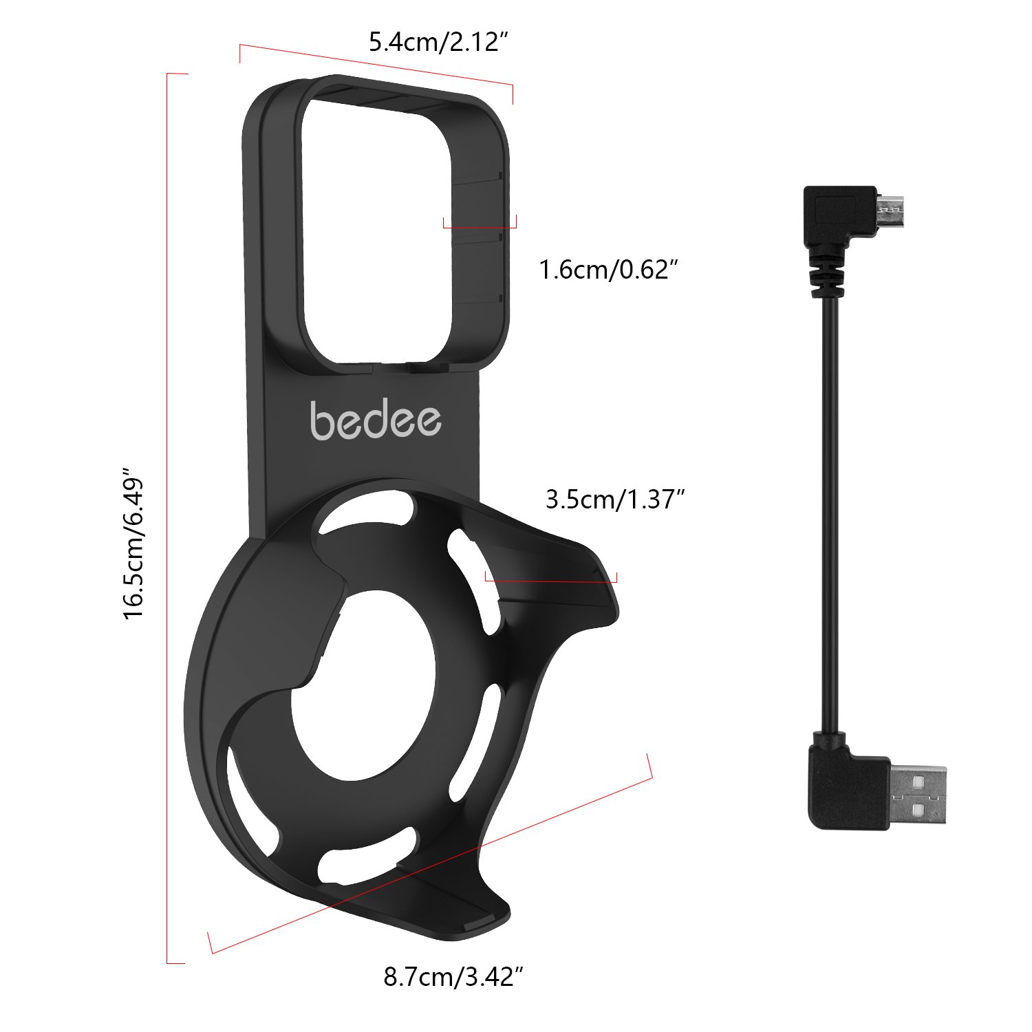 Soporte de Pared para Amazon Echo Dot 2nd Generation, bedee Soporte de Suspensión de Montaje en Pared Soporte de Segunda Generación Dot Accesorios de Ahorro de Espacio para Su Altavoz Smart Home y otro Altavoz Redondo