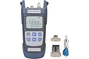 FYBOPTWU - 3 in 1 Function Fiber Optic Tester Portable Optical Power Meter (FC/SC/ST) & VFL 10km Visual Fault Locator & LED Lighting, OPM & VFL Fiber Optic Tester, Range: (-70) dBm ~ (+10) dBm