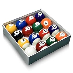 HMQQ Billiard Balls Set 2-1/4" Regulation Size Pool