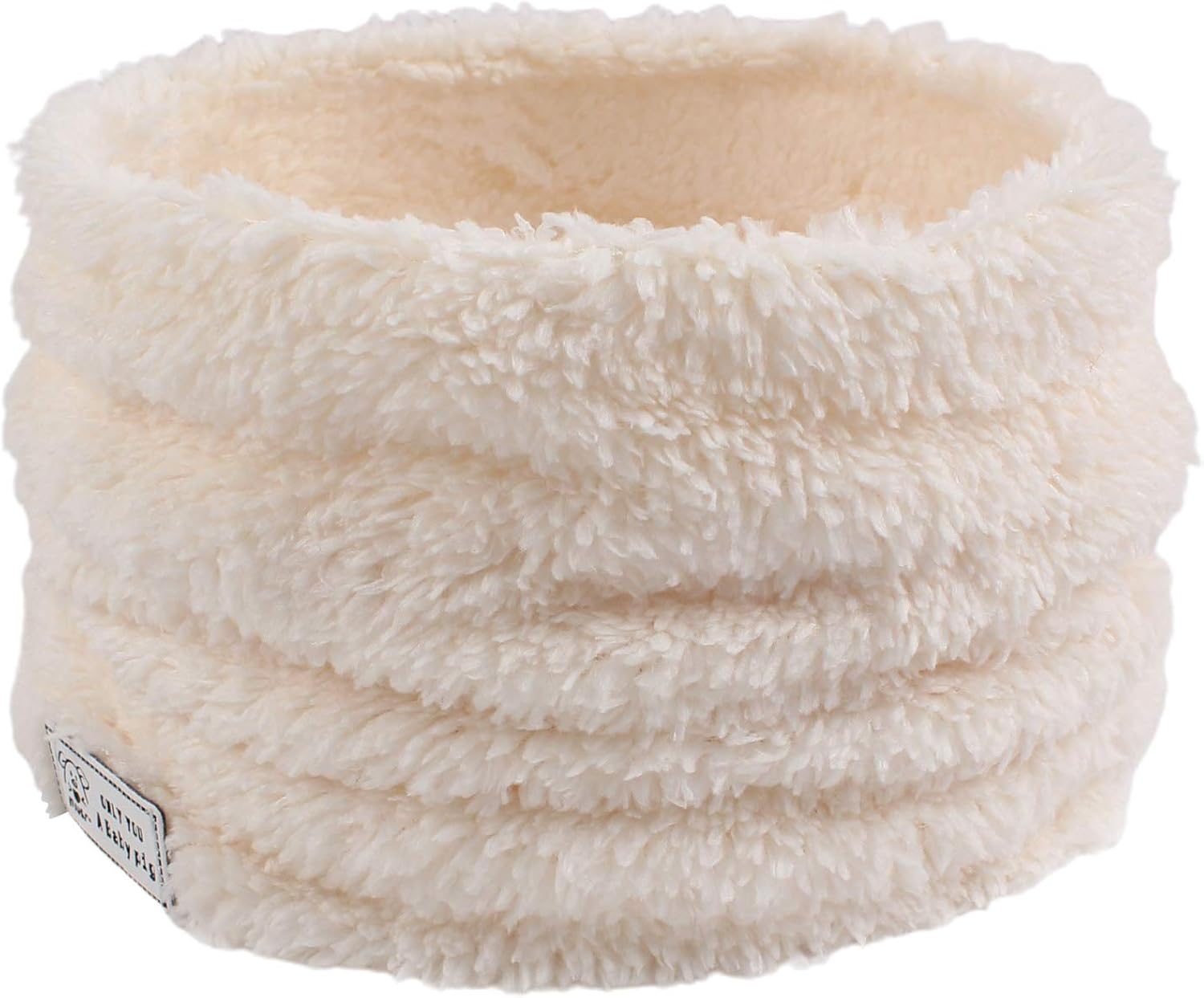 Pesaat Thick Fleece Baby Scarf For Boys Girls Warm Infant Toddler Scarves Kids Neck Warmer Thermal 1-5Y(Beige)