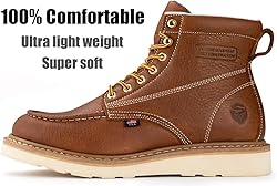 SUREWAY 6 in Mens Soft Toe Work Boots for Men-Full