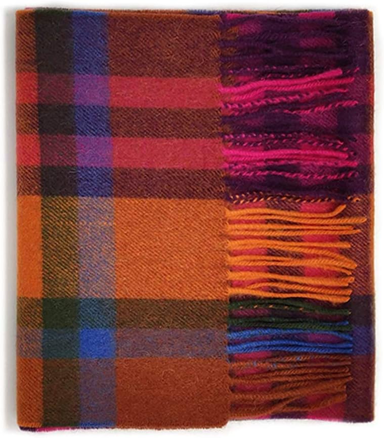 Kiltane of Scotland 100% Lambswool Multicolour Ultra Soft Touch Wrap Neck Scarf Winter Tartan Long Scarf- Designed in Scotland -