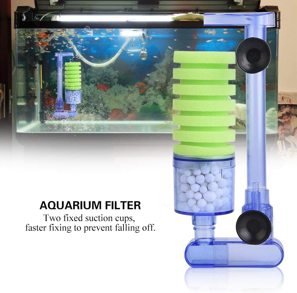 Pssopp Aquarium Filter Air pump Sponge Biochemical Oxygen Pump Aquarium Water Filter Sponge Fish Tank Filter Media for Mini Fish Tank Supplies(XY-2881) - Image 4