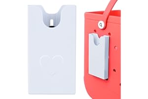 Raymall Phone Holder For Bogg Bag, Compatible with Simple Modern Bag & XL/Original Bogg Bag Accessories Insert, Universal ABS Plastic Cell Phone Case Holder Accessories for Bogg Bag Phone Holder White