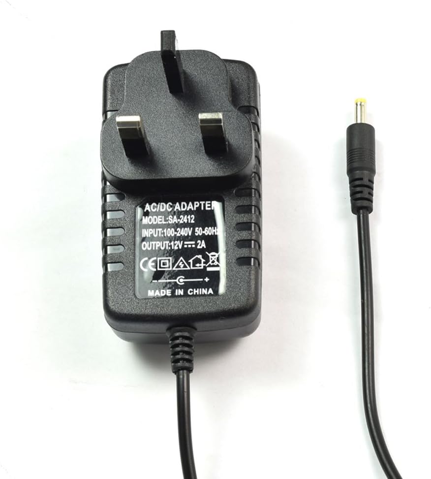 Power Supply Adapter For UK 12V AC 100-240V To DC 12V 2A for DVD Player Headrest DVD