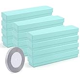Rocutus Jewelry Gift Boxes Necklace Earring Ring Box Gift Box,12 Pack Jewelry Gift Boxes Necklace Gift Boxes Cotton Filled Cardboard Paper Jewelry Box Gift Cases for Wedding, Engagement (Blue)
