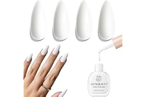 AZUREBEAUTY Warm White Nail Polish – Quick Dry, Long-Lasting, Natural Glossy Finish for DIY Manicure & Nail Art, Salon Quality, 10ml for Women
