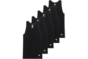 Puma Men's 5 Pack Cotton Rib Tank Top