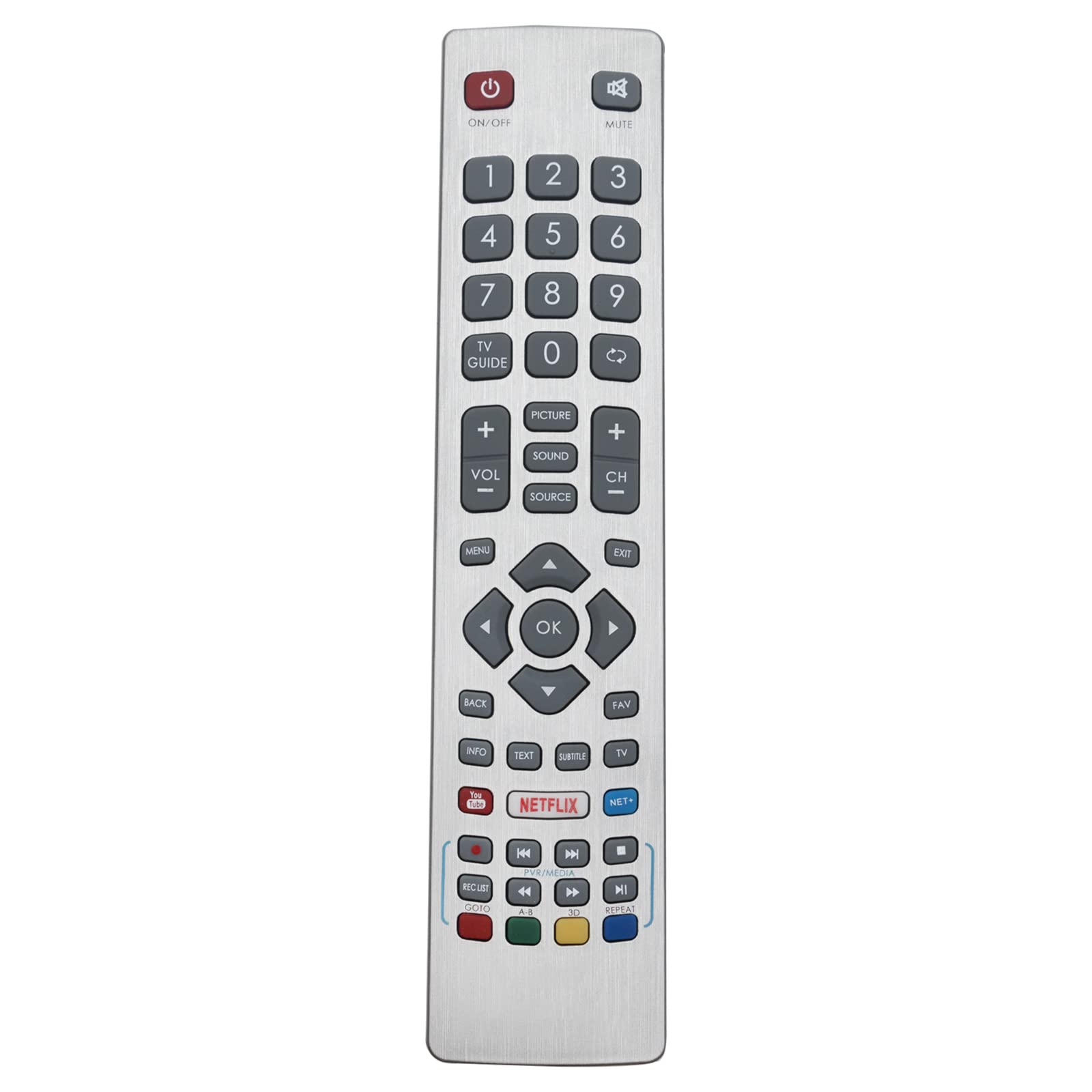 SHWRMC0115 Replace Remote fit for Sharpp TV LC-40UI7252K LC-40UI7352K LC-40UI7452K LC-40UI7552K LC-43UI7252K LC-43UI7352K LC-43UI7552K LC-49UI7252K LC-49UI7352K LC-49UI7552K LC-32HG5241K LC-32HG5242K