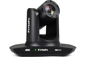 FoMaKo K30NS 4K 30x Optical Zoom PTZ Camera with NDI 6 & NDI HX3, AI Auto-Tracking Gen 3, 3G-SDI/IP/USB3.0/HDMI – Professional Live Streaming Camera for Church, Worship, Education & Conference