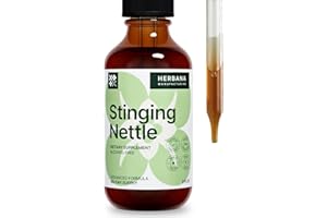 HERBANA MANUFACTURING Stinging Nettle Leaf and Root 2 fl oz Liquid Extract - Natural Urinary & Kidney Support for Man and Woman - Organic Urtica Dioica - High Potency Herbal Supplement - 45-Day Supply