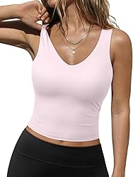 Trendy Queen Womens Tank Tops Double Lined Crop