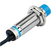 Inductive Proximity Sensor Switch, M18 Thread, Unshielded Installation, AC Type-2 Wire NC (Normally Closed), LED Indicator