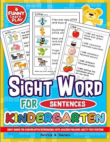 Sight Words For Kindergarten Reproducible With Amazing Engaging