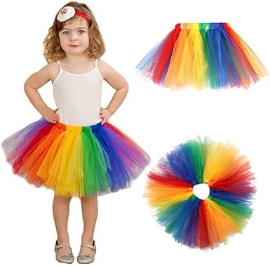 tutu skirt rainbow