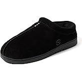 Dearfoams mens Suede Indoor Outdoor Clog