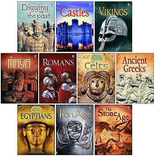 Usborne Beginners History 10 Books Collection Box Set (Stone Age