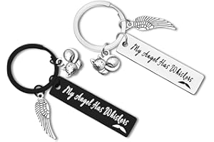 DABIHU 2Pcs Cat Memorial Gifts Keychain Pet Memorial Jewelry Loss of Cat Pet Sympathy Gift In Memory of Pet Cat Gift Sympathy Gift for Cat Lover Family Friends Pet Owner Remembrance Gifts Pet Loss Gift