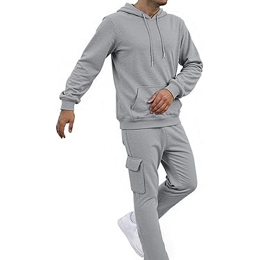 Meaunzyl Combinaison De Sport Pour Homme En Coton Complet D