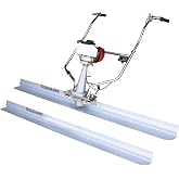Tomahawk 1.6 HP Honda Gas Vibrating Concrete Power Screed Motor with 12 ft &amp; 8 ft Blades Bull Float Honda GX35