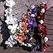 Hippie Love Flower Garland Crown Festival Wedding Hair Wreath BOHO Floral Headband (Pink)