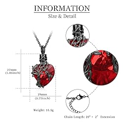 shajwo Tree of Life Cremation Jewelry Heart Urn