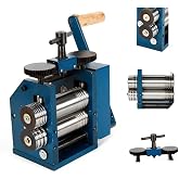 CHENGYAN【Upgrade version】Manual Rolling Mill Machine - 3"（75mm）Roller Manual Combination Rolling Mill Machine Jewelry Press Tabletting Tool Jewelry DIY Tool - For Metal Sheet/Wire/Flat Pressing