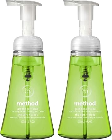 Amazon ハンドソープ 泡 おしゃれ メソッド Method グリーンティー アロエ まとめ買い 手洗い 本体 300ml 2個 ボトル メソッド Method ビューティー 通販