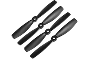 uxcell Bullnose Propellers 5045 5x4.5 Inch CW CCW 2-Vane for RC Quadcopter Hexacopter Multirotor, Black 2 Pairs