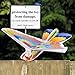 Dilwe Flying RC e-Birds, Remote Control Eagle Parrot Birds Kids Children Toys (Two Types) (Orange and Blue Wing)