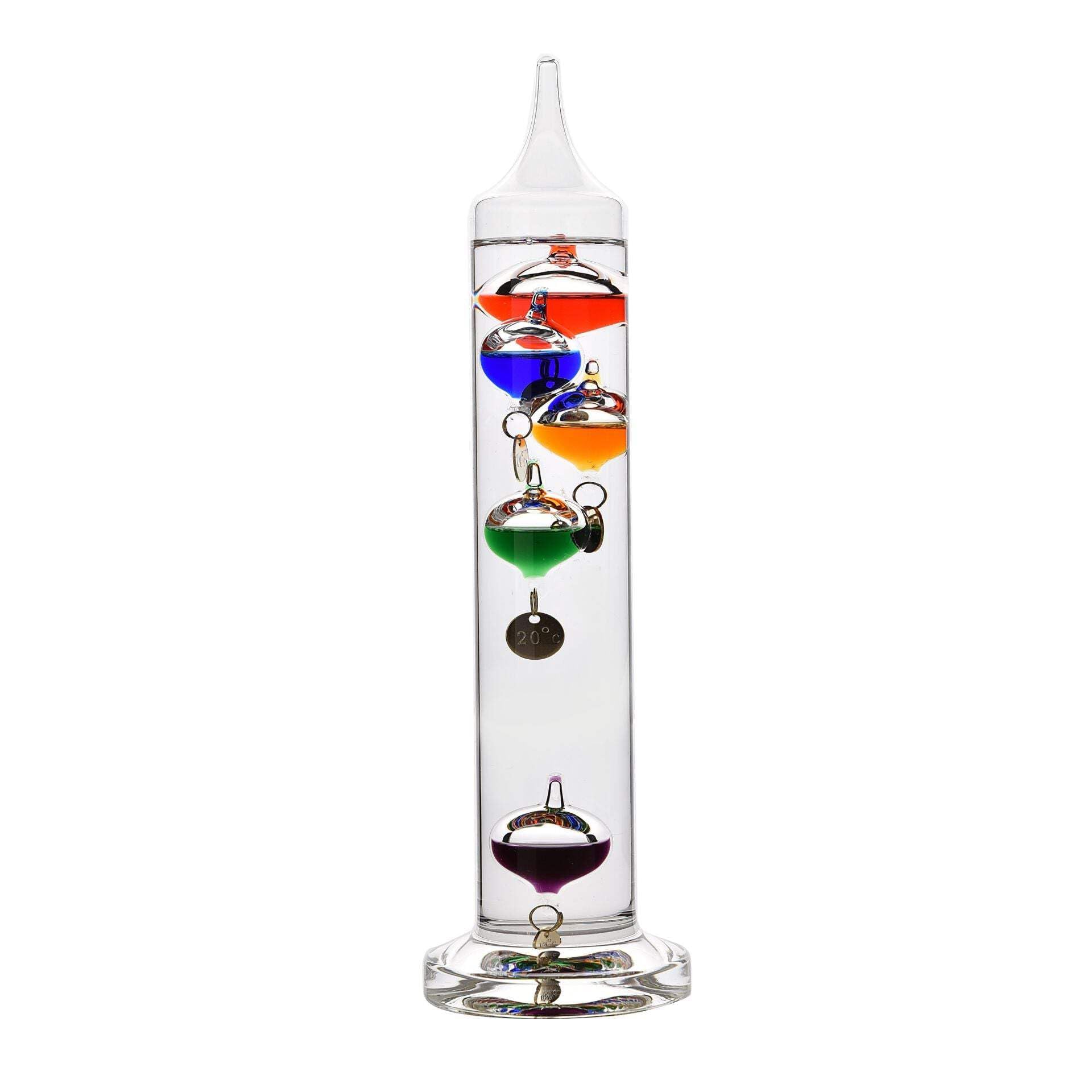 Widdop Bingham Galileo Thermometer 28cm Multi Coloured 5 Bulb G106