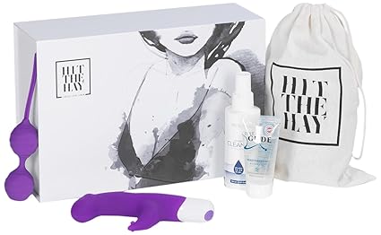 Hit the hay Me, Mayself & I Sextoy-Box für sie, Stoys Vibrator, Stoys Liebeskugeln, Just Glide Water, Aufbewahrungsbeutel