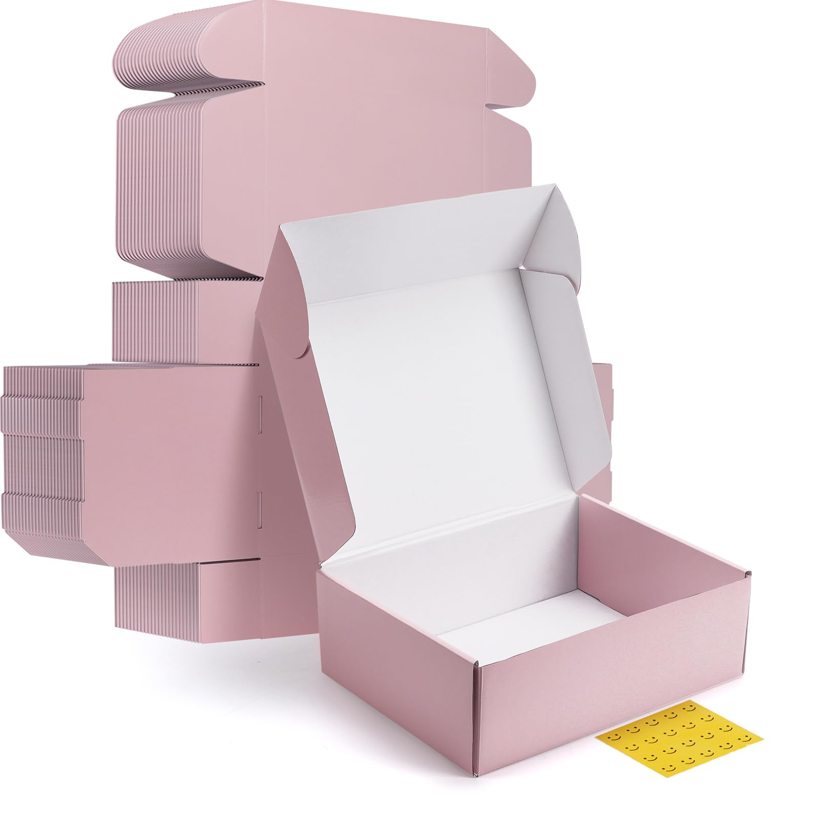 Photo 1 of HORLIMER 12x9x4 inches Shipping Boxes Set of 20, Pink Medium Corrugated Cardboard Gift Mailer Box