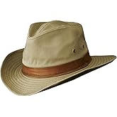 Dorfman Hat Co. Men's Twill Outback Hat