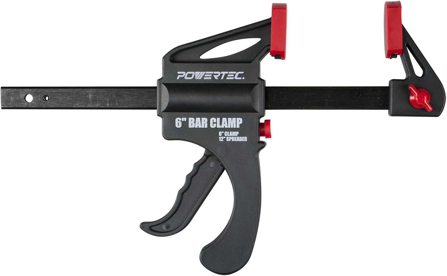 POWERTEC 71088 6 in. Quick Release Bar Clamp with 12 inch Spreader