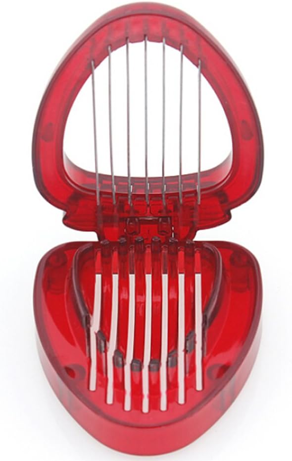 1Pcs Simply Slice Strawberry Slicer Craft Fruit Cutter With Stainless Steel Blade Kitchen Mini Tool Gadget