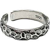 Adjustable 925 Sterling Silver Ring, Handmade Stacking Ring, Vintage Personalized Jewelry for Women & Men, Cool Fashion Accessory