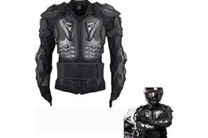 JUSTDOLIFE Motorcycle Full Body Armor, Adult Motorcycle Protective Jacket Motocross Riding Armors Motocross Protective Gear Dirt Bike Chest Spine Protector for Men(L)