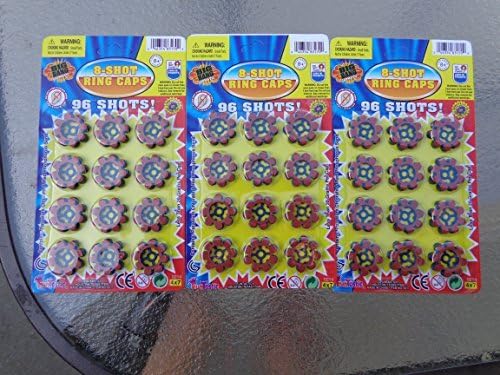 8-shot plastic disc Kap ring 96 shots 3 sheets 288 Total units by Toys4less