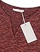 Messic Bottoming Shirt Women, Women's Long Sleeve V-Neck Shirt Collar Casual Fitted Offical Blouse Top Wine,XX-Large