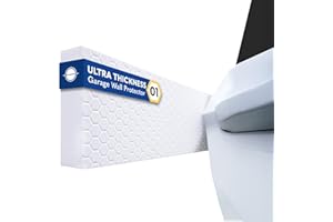 Garage Planet WP01 Garage Wall Protector Car Door Protector, Tool-Free, Designed in Australia (White, 2 Pack)