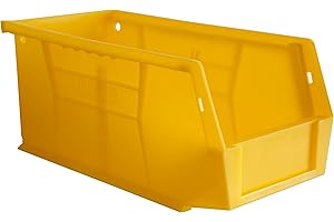 Durham PB30230-21-PKG Plastic, Hook-On-Bin, 6 X 11 X 5, Yellow, PKG OF 12