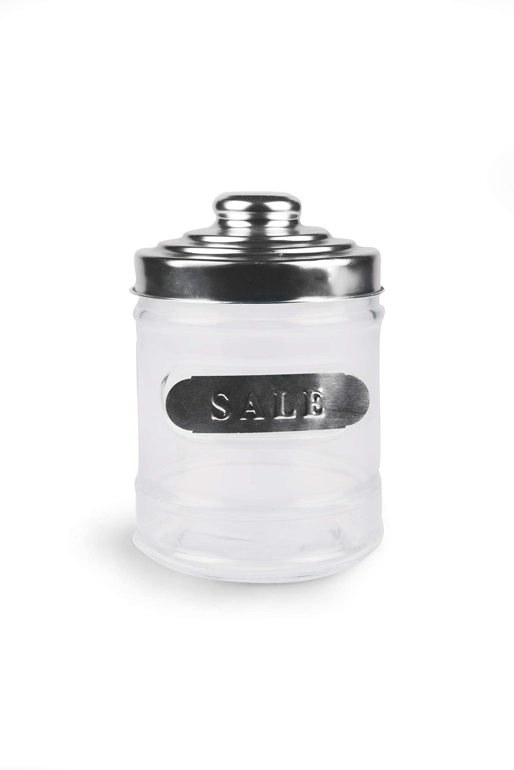 Excèlsa Round Salt Jar W/Aluminium Top 10X13