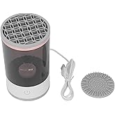 Electric Makeup Brush Cleaner Automatic Brush Cleaner, Makeup Brush Cleaner Machine with Brush Clean Mat, Automatic Cosmetic Brush Cleaner for All Size Makeup Brush Ideal Gift