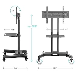 ONKRON Mobile TV Stand on Wheels for 32-70 Inch