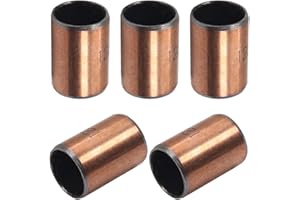 Bettomshin 6Pcs Sleeve Bearing, 12mm Bore 14mm OD 20mm Length, Plain Bearings Wrapped Oilless Bushings for Sliding Parts of Machinery, Printing Presses, Textile Machines